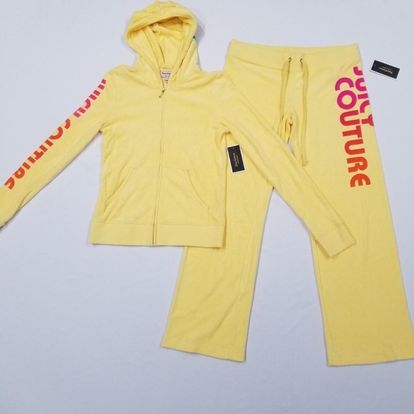 Juicy Couture Pants & Jumpsuits Nwt Juicy Couture Tracksuit Yellow